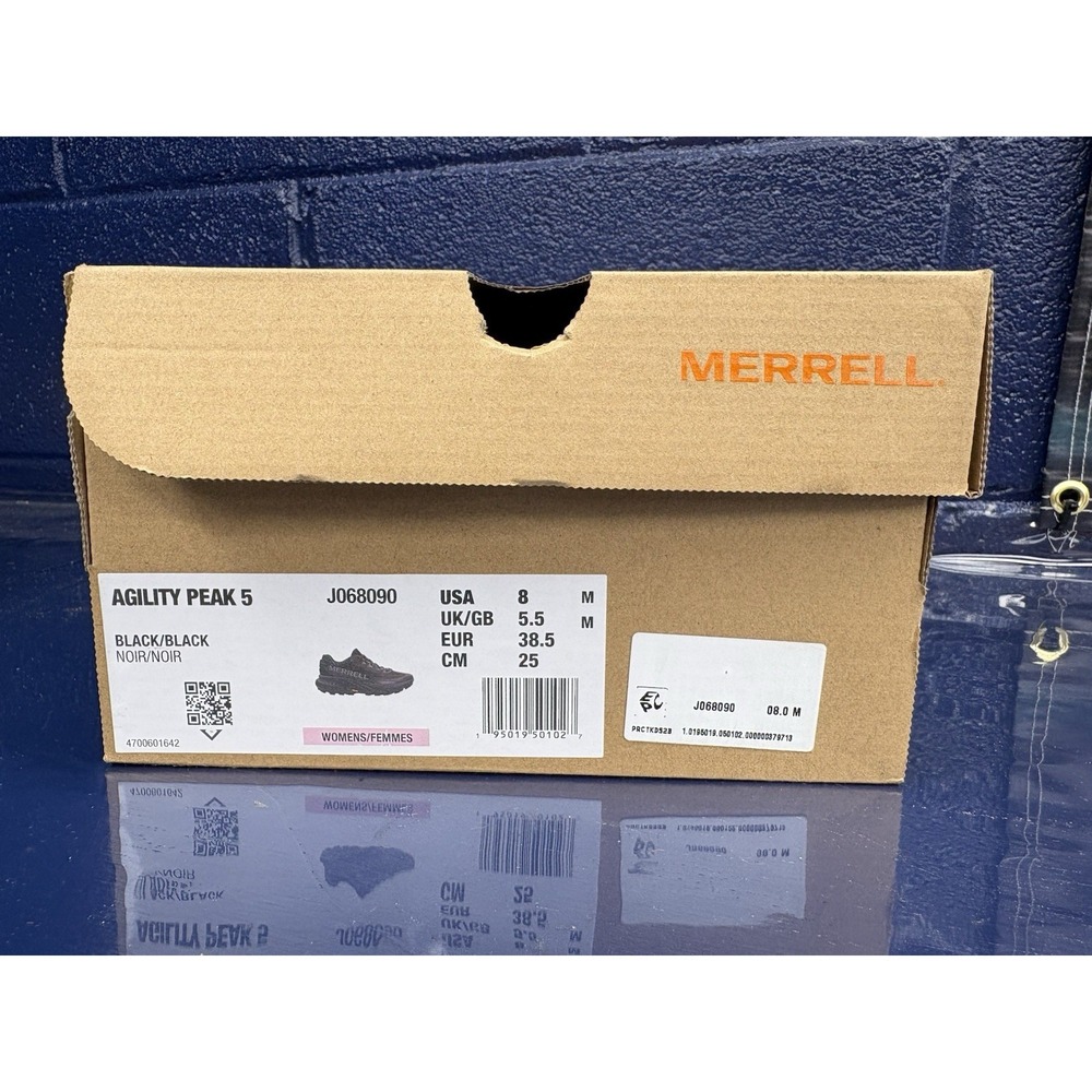 Merrell Agility Peak 5 Mens Trail Running Shoes Sneakers Size 8 Black J068045 - Picture 3 of 10